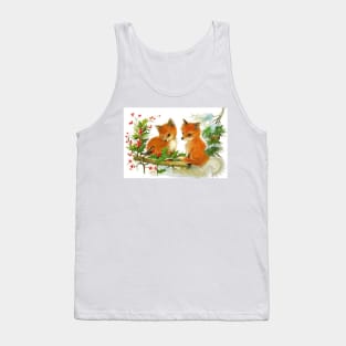 Little Foxes Christmas Tank Top